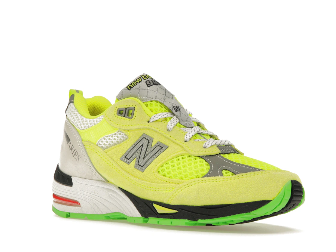 Vue 5 de New Balance 991 MiUK Aries Neon