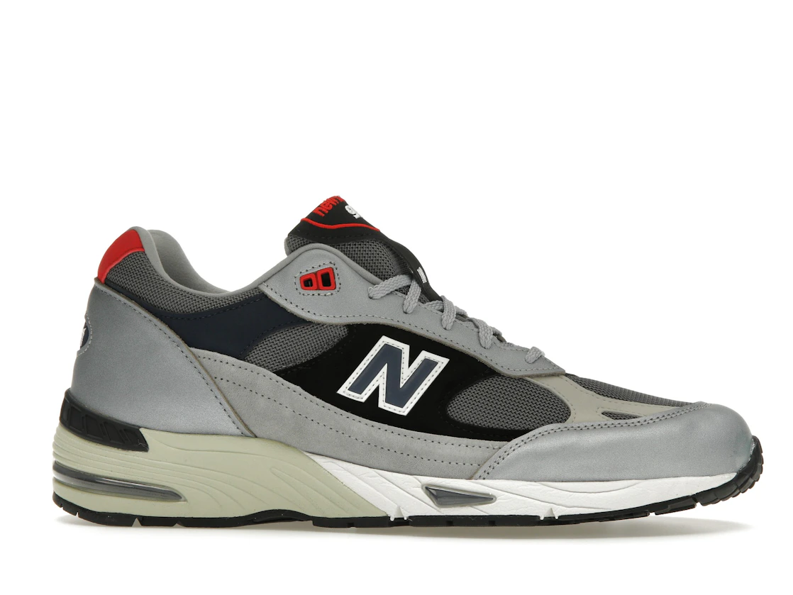 Vue 2 de New Balance 991 MiUK Silver