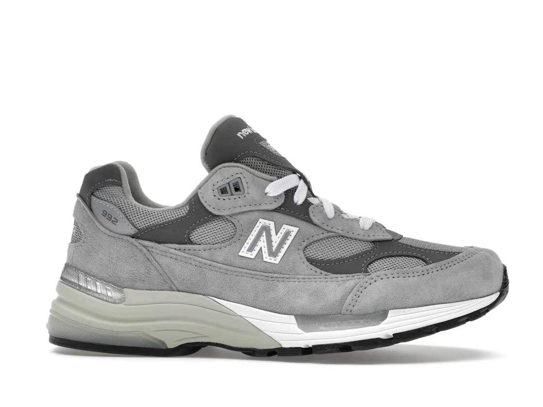 Vue 2 de New Balance 992 MiUSA Grey Silver Metallic