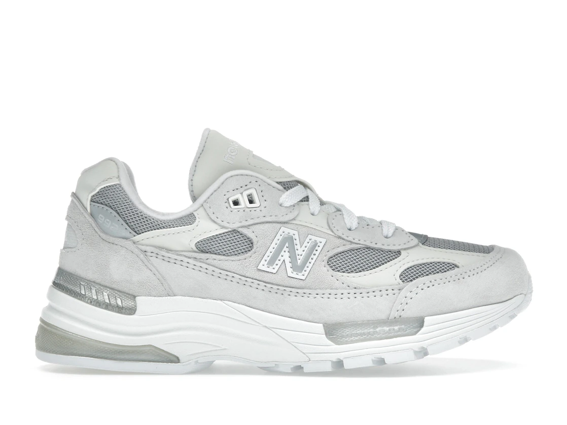 Vue 1 de New Balance 992 MiUSA White Reflection