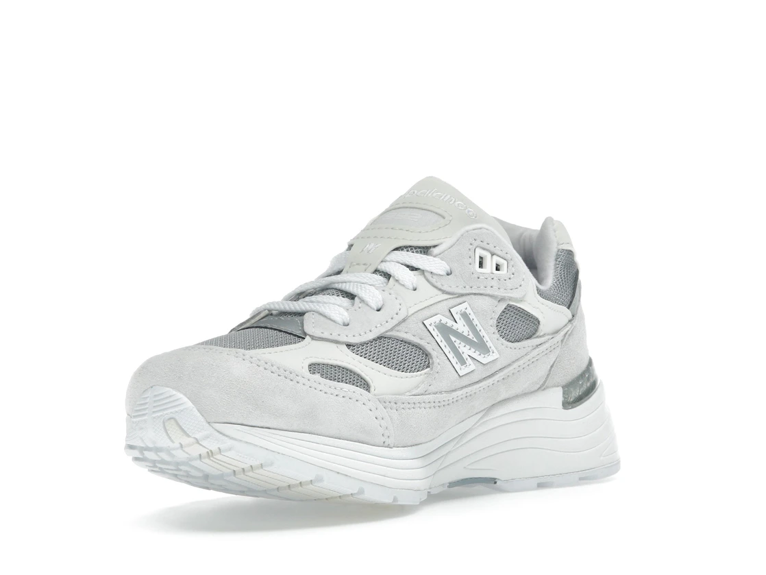 Vue 14 de New Balance 992 MiUSA White Reflection