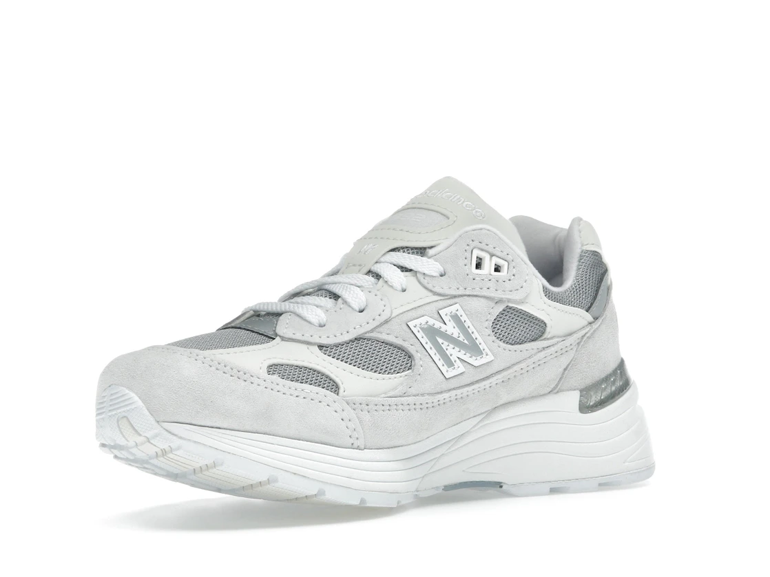 Vue 15 de New Balance 992 MiUSA White Reflection