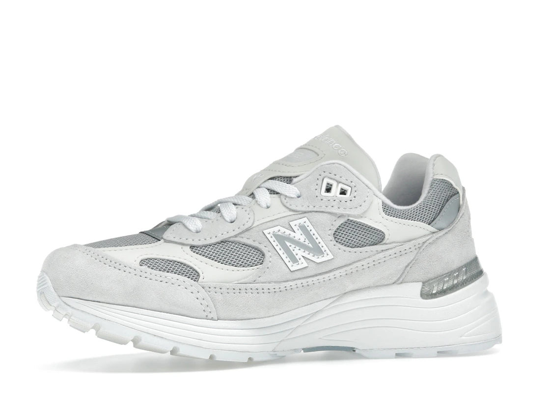 Vue 17 de New Balance 992 MiUSA White Reflection