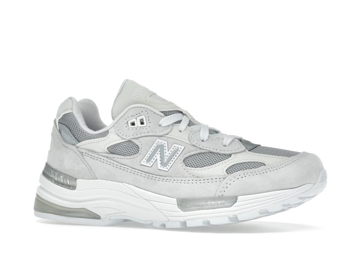 Vue 3 de New Balance 992 MiUSA White Reflection