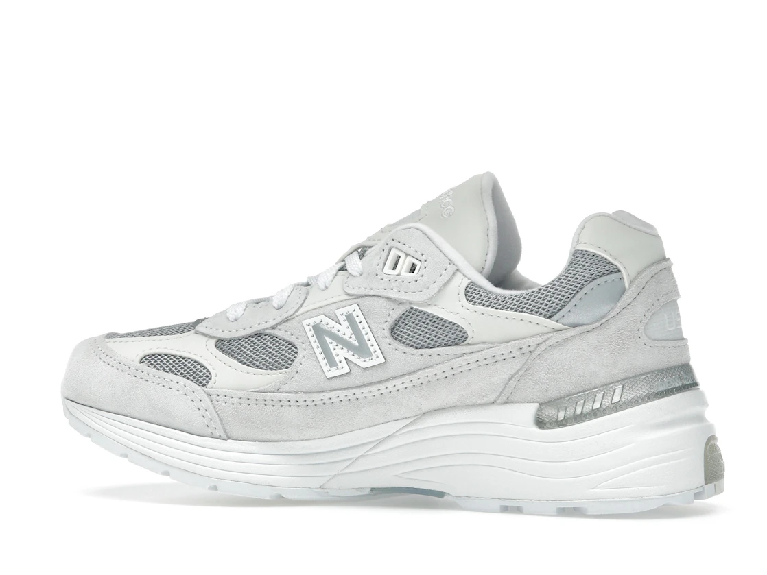 Vue 21 de New Balance 992 MiUSA White Reflection