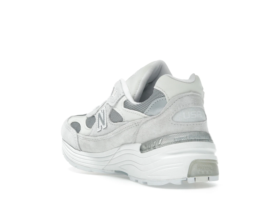 Vue 25 de New Balance 992 MiUSA White Reflection