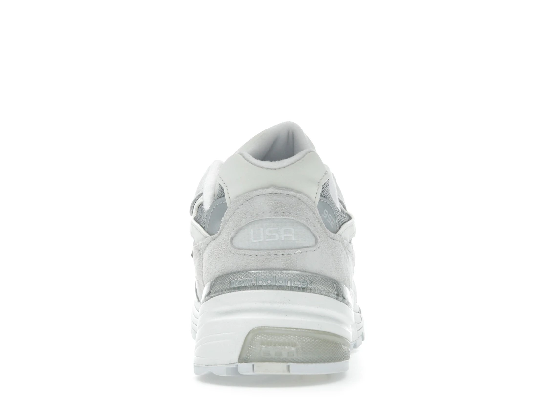 Vue 28 de New Balance 992 MiUSA White Reflection