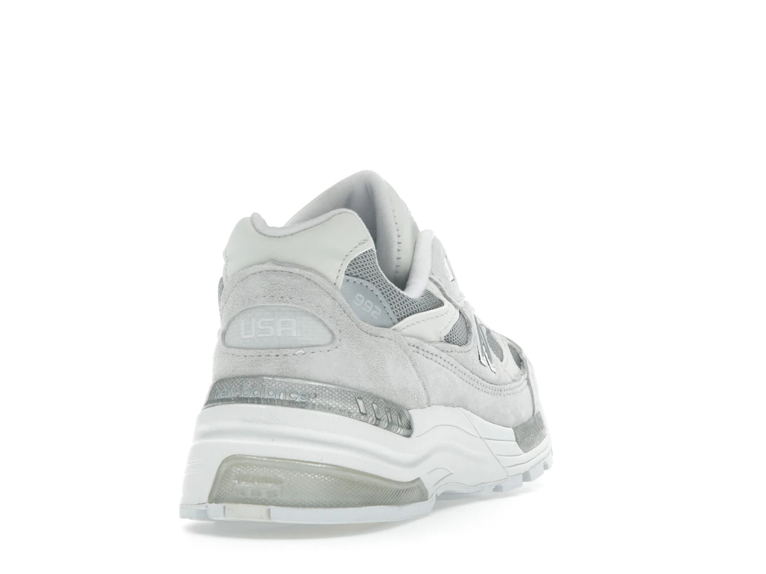 Vue 30 de New Balance 992 MiUSA White Reflection