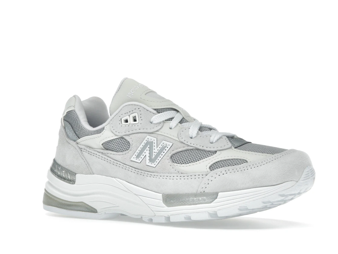 Vue 4 de New Balance 992 MiUSA White Reflection