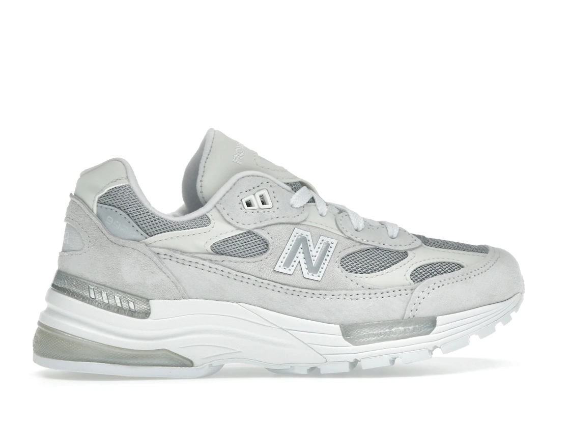 Vue 36 de New Balance 992 MiUSA White Reflection