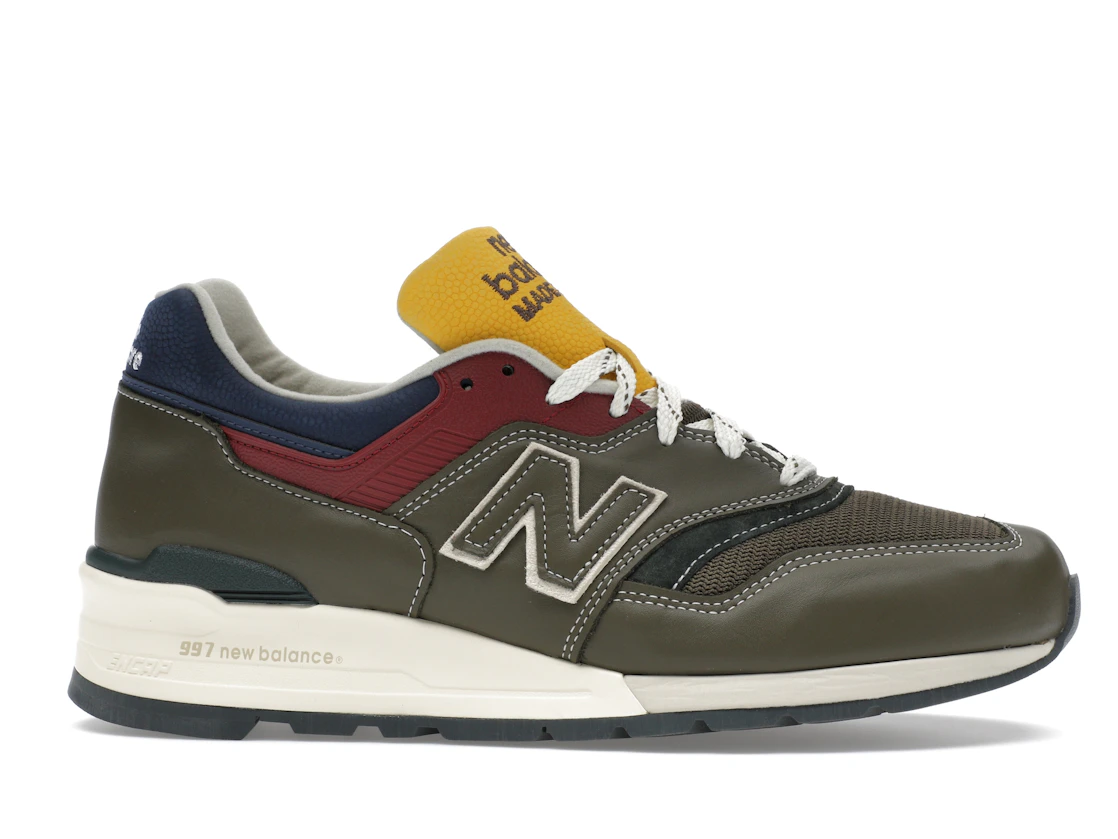 Vue 2 de New Balance 997 MiUSA Aimé Leon Dore Dark Moss Angora