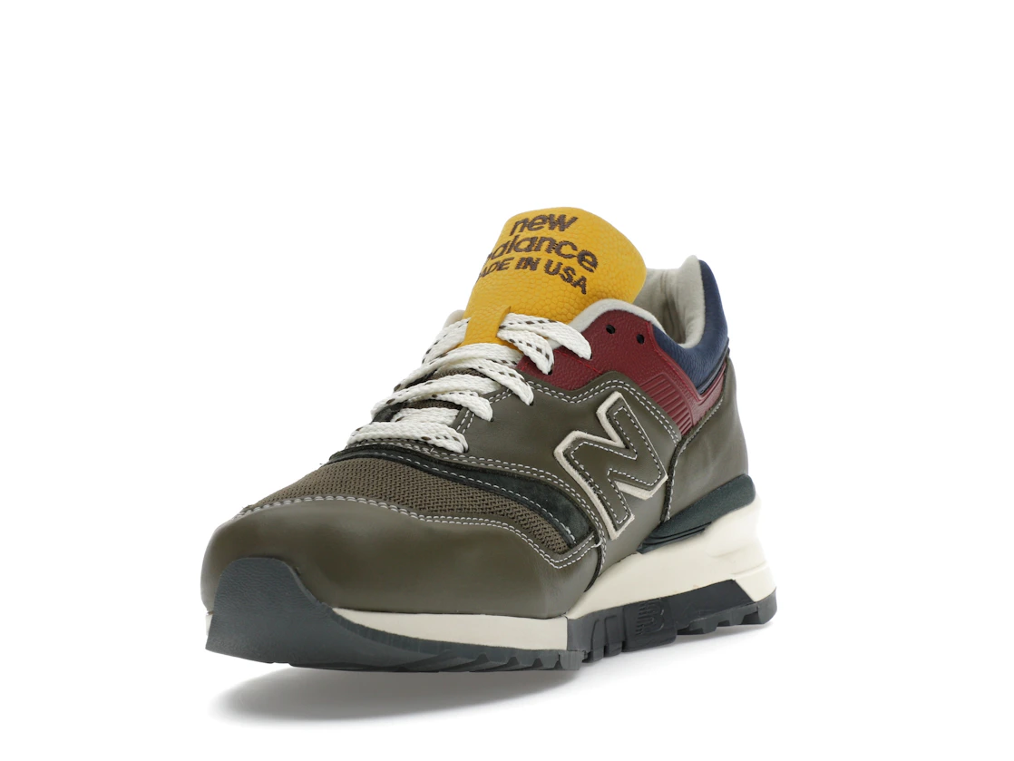 Vue 13 de New Balance 997 MiUSA Aimé Leon Dore Dark Moss Angora