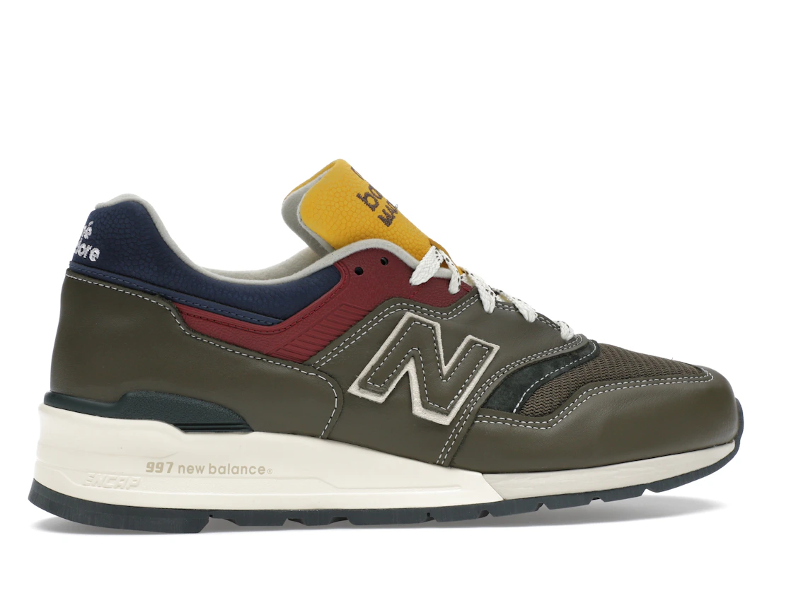 Vue 36 de New Balance 997 MiUSA Aimé Leon Dore Dark Moss Angora