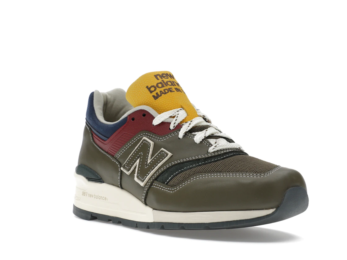 Vue 6 de New Balance 997 MiUSA Aimé Leon Dore Dark Moss Angora