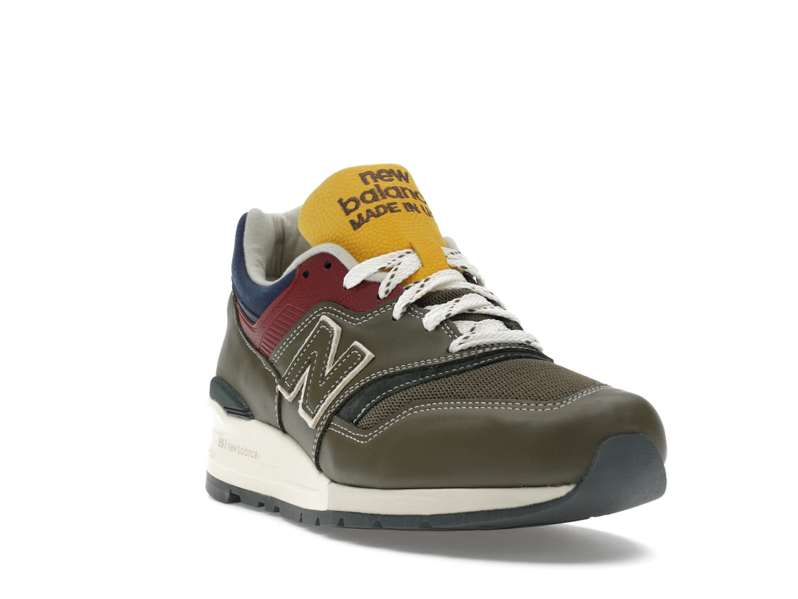 Vue 7 de New Balance 997 MiUSA Aimé Leon Dore Dark Moss Angora