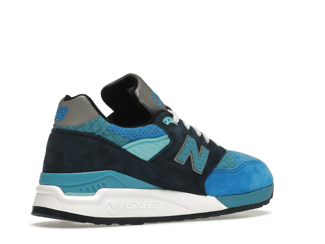 Vue 33 de New Balance 998 Fishing Blue