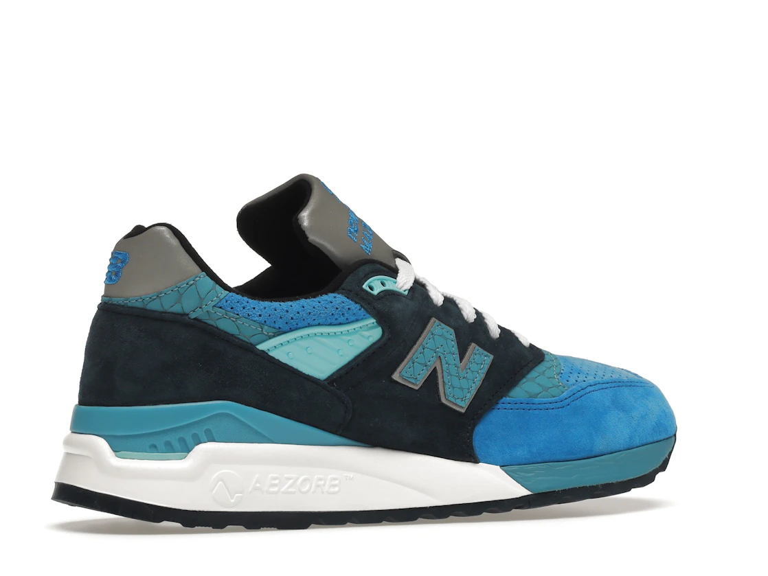 Vue 34 de New Balance 998 Fishing Blue