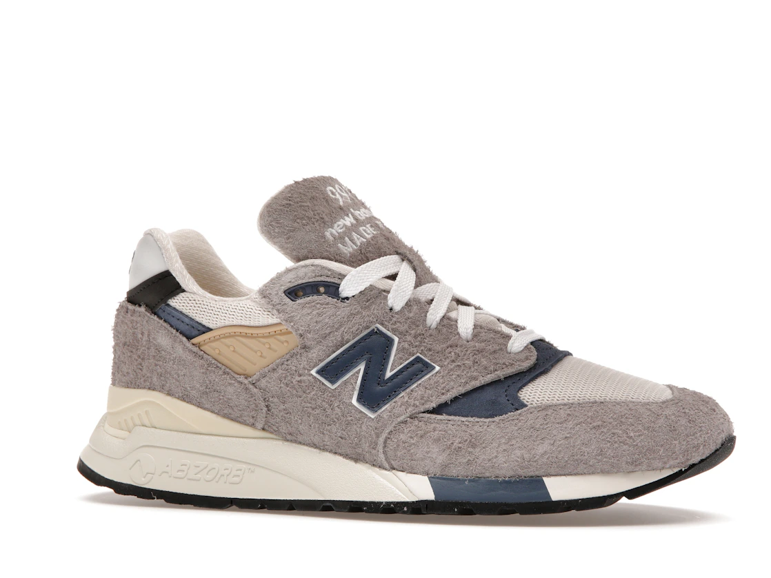 Vue 3 de New Balance 998 MiUSA Grey Day (2023)