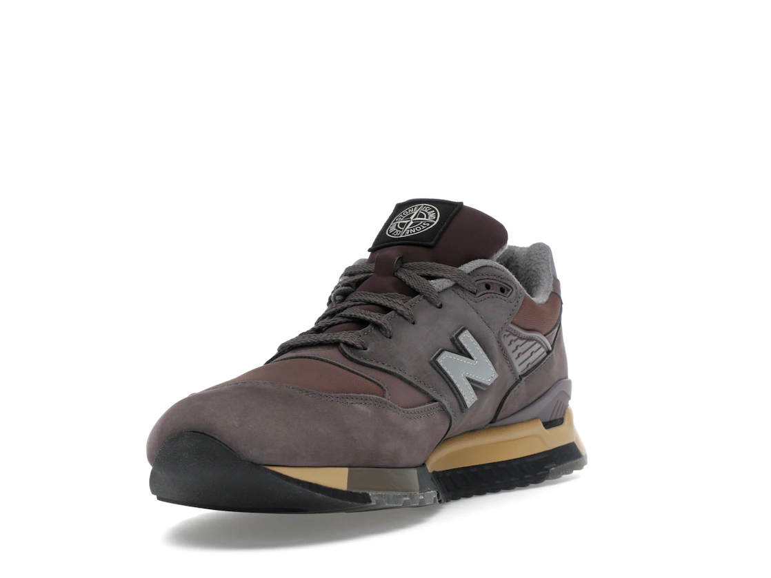 Vue 13 de New Balance 998 MiUSA Stone Island Raso Gommato