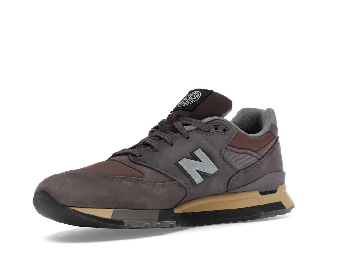 Vue 15 de New Balance 998 MiUSA Stone Island Raso Gommato
