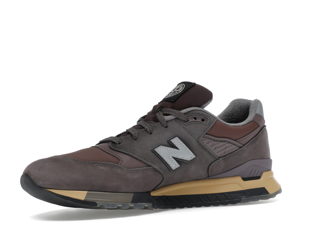 Vue 16 de New Balance 998 MiUSA Stone Island Raso Gommato