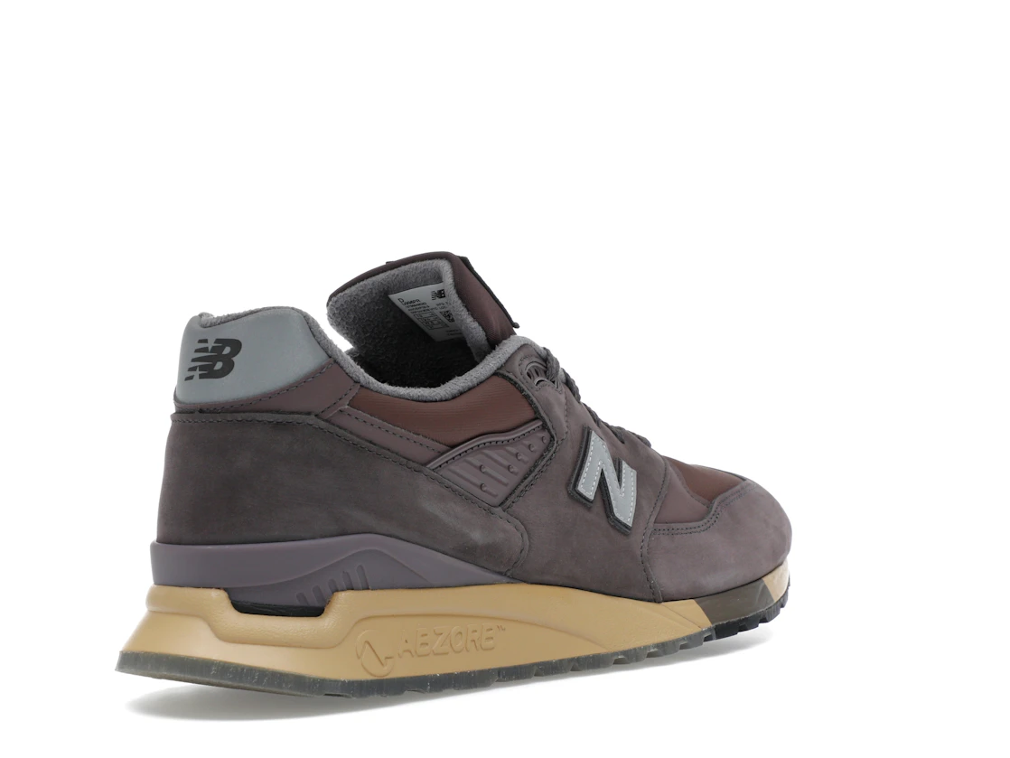 Vue 32 de New Balance 998 MiUSA Stone Island Raso Gommato
