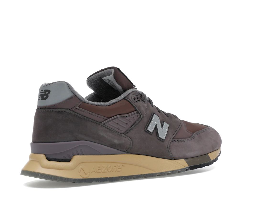 Vue 33 de New Balance 998 MiUSA Stone Island Raso Gommato