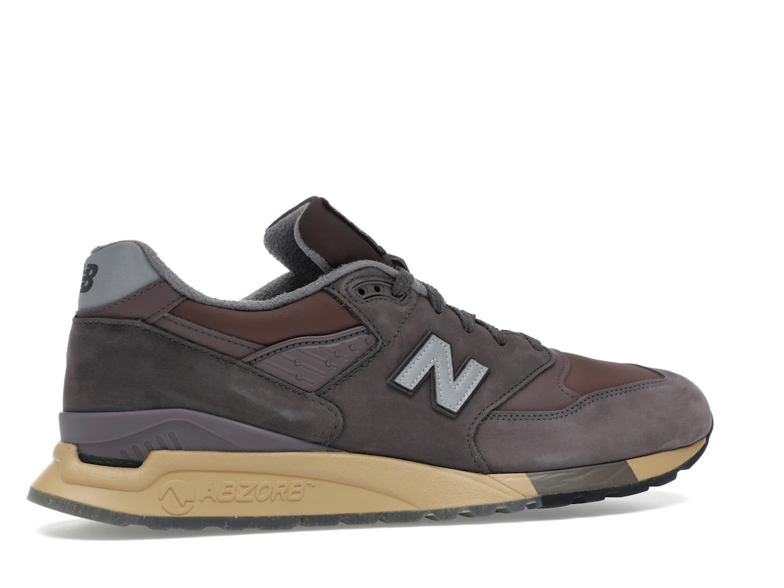 Vue 35 de New Balance 998 MiUSA Stone Island Raso Gommato
