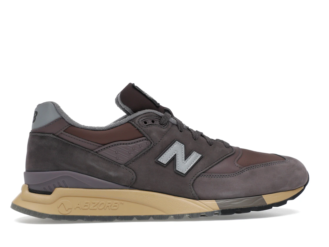Vue 36 de New Balance 998 MiUSA Stone Island Raso Gommato