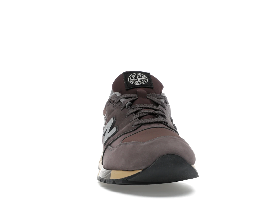 Vue 9 de New Balance 998 MiUSA Stone Island Raso Gommato