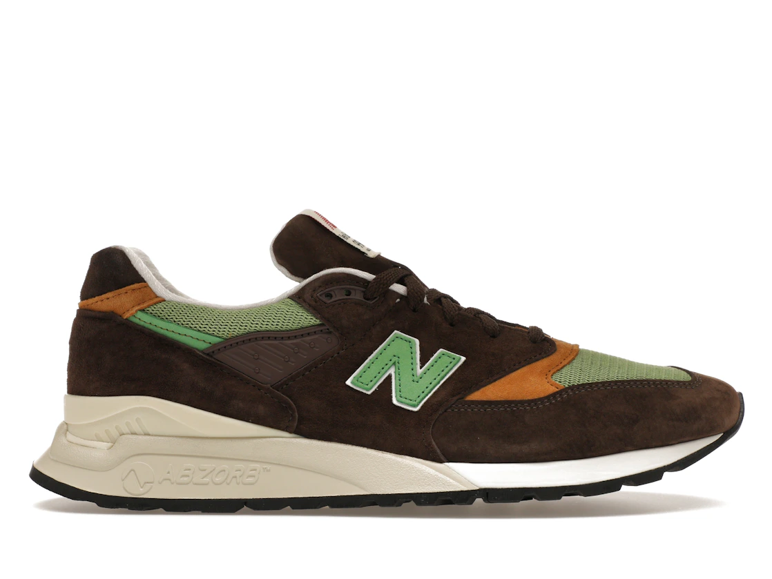 Vue 1 de New Balance 998 MiUSA Teddy Santis Brown Green