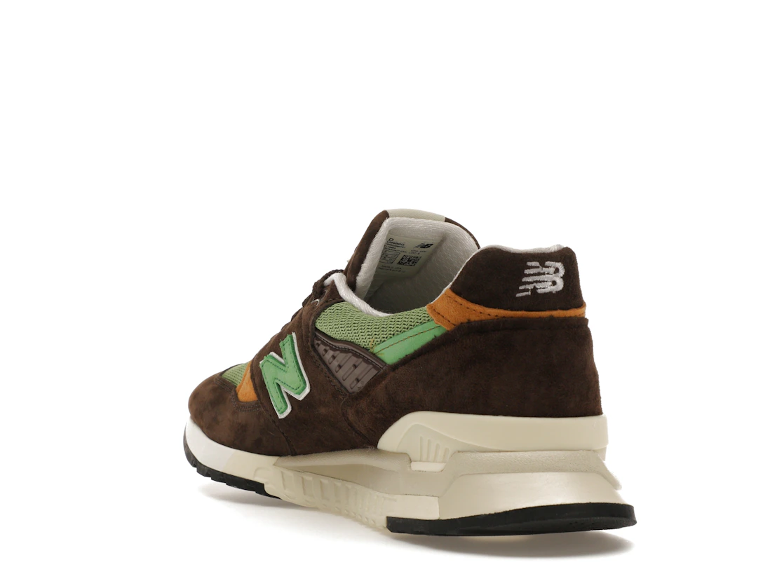 Vue 25 de New Balance 998 MiUSA Teddy Santis Brown Green
