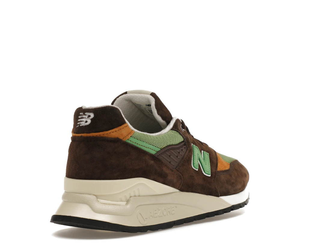 Vue 31 de New Balance 998 MiUSA Teddy Santis Brown Green