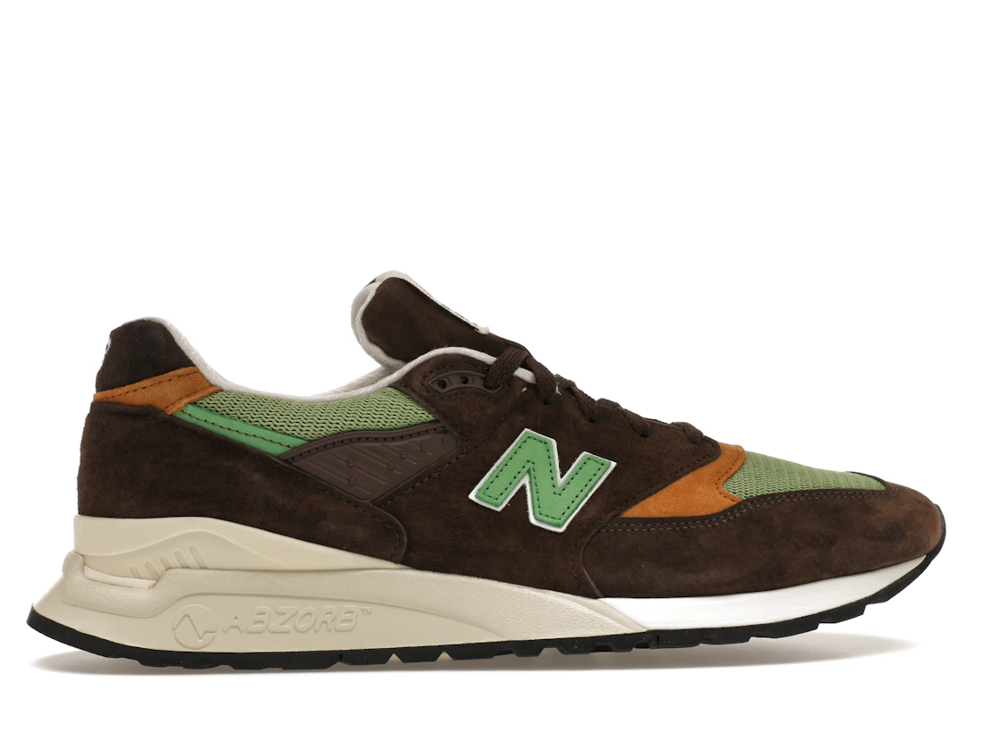 Vue 36 de New Balance 998 MiUSA Teddy Santis Brown Green