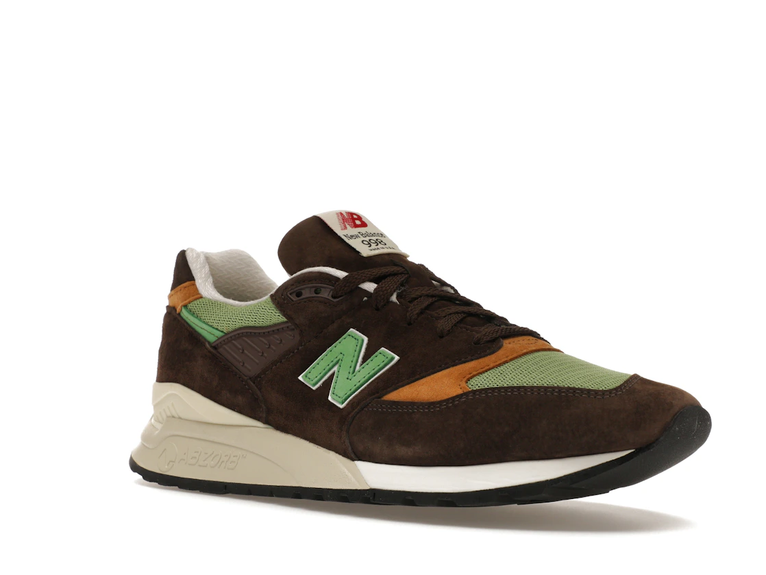 Vue 5 de New Balance 998 MiUSA Teddy Santis Brown Green