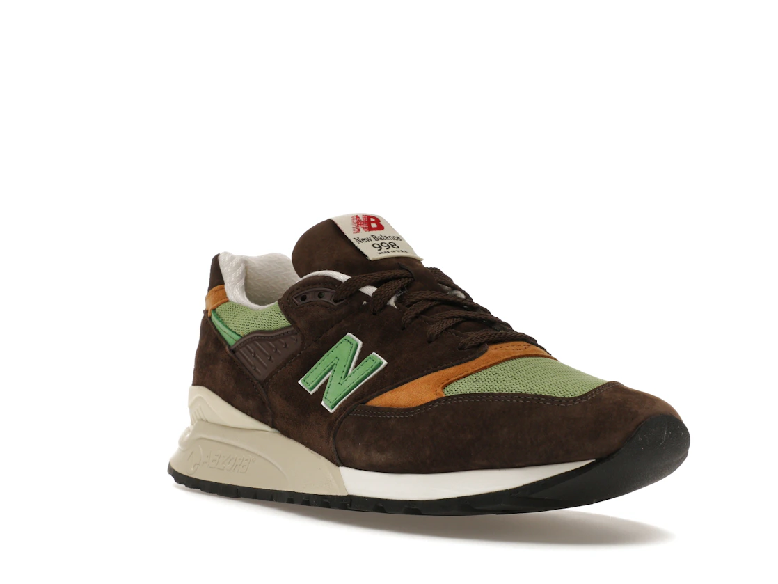 Vue 6 de New Balance 998 MiUSA Teddy Santis Brown Green