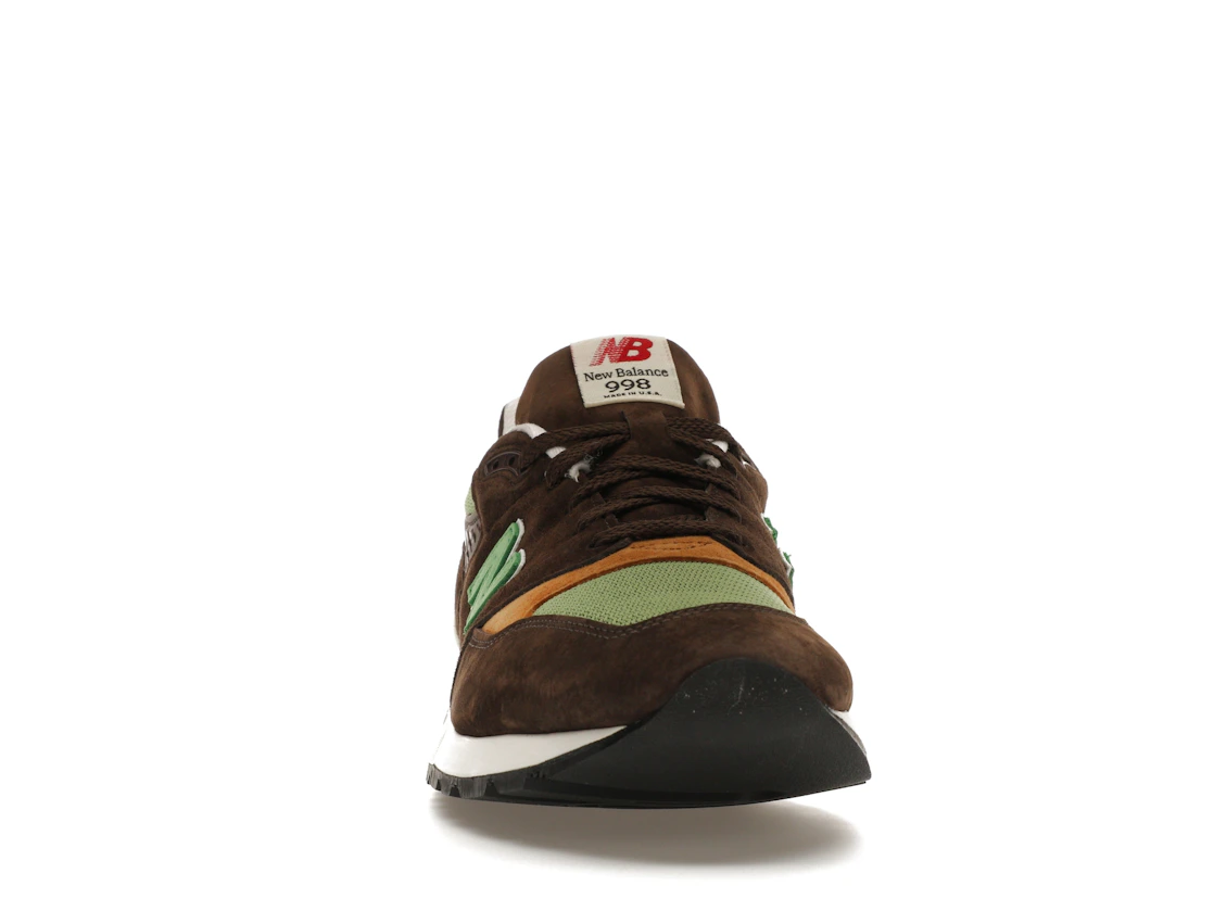 Vue 9 de New Balance 998 MiUSA Teddy Santis Brown Green