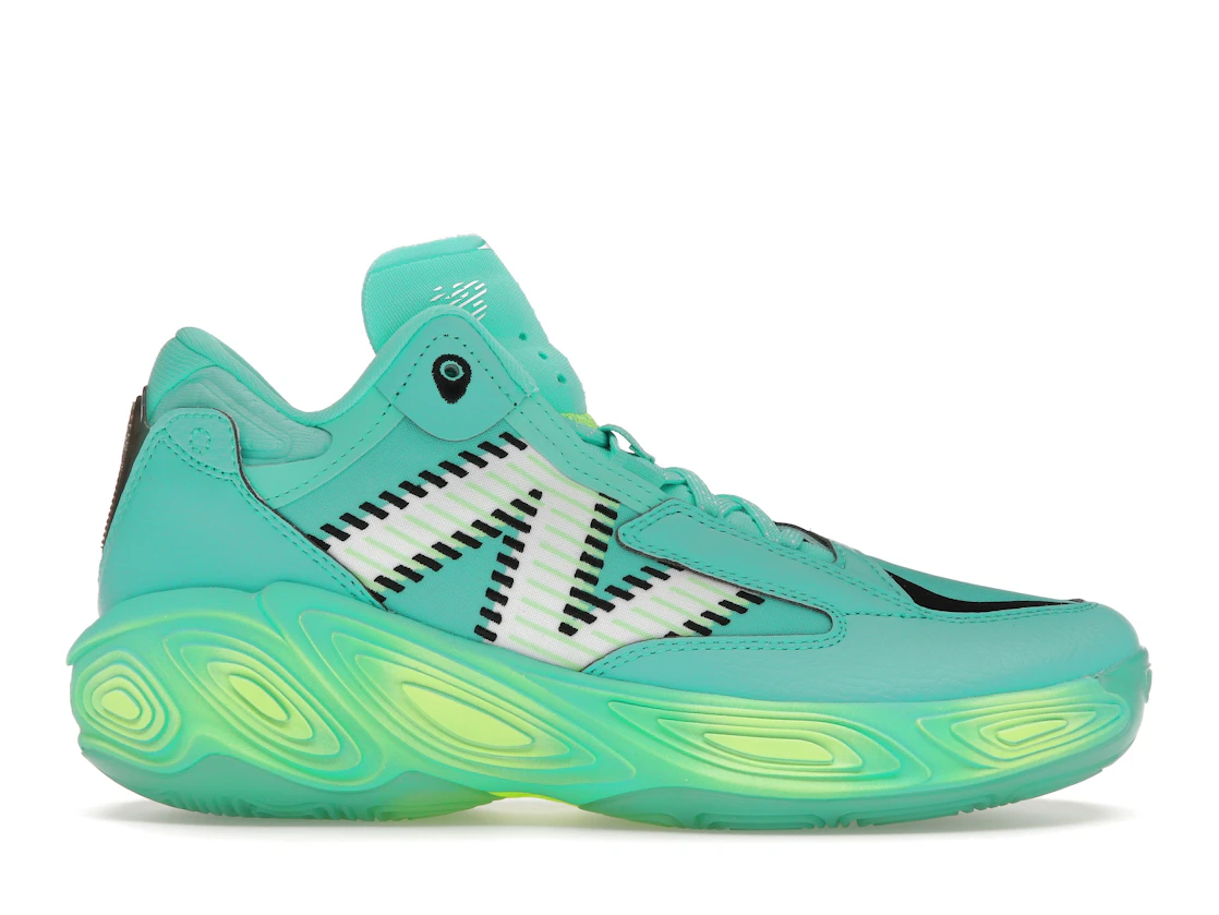 Vue 1 de New Balance Fresh Foam BB V2 Cyber Jade