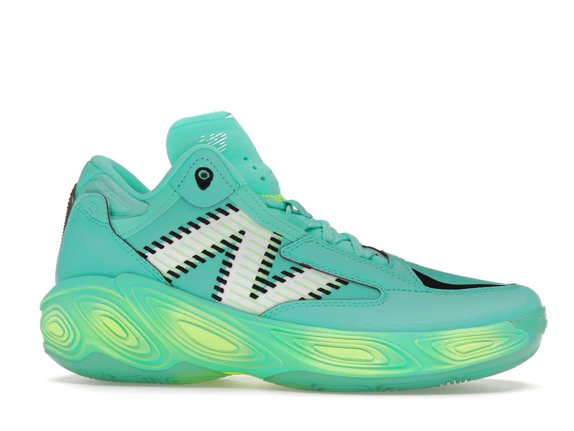 Vue 2 de New Balance Fresh Foam BB V2 Cyber Jade