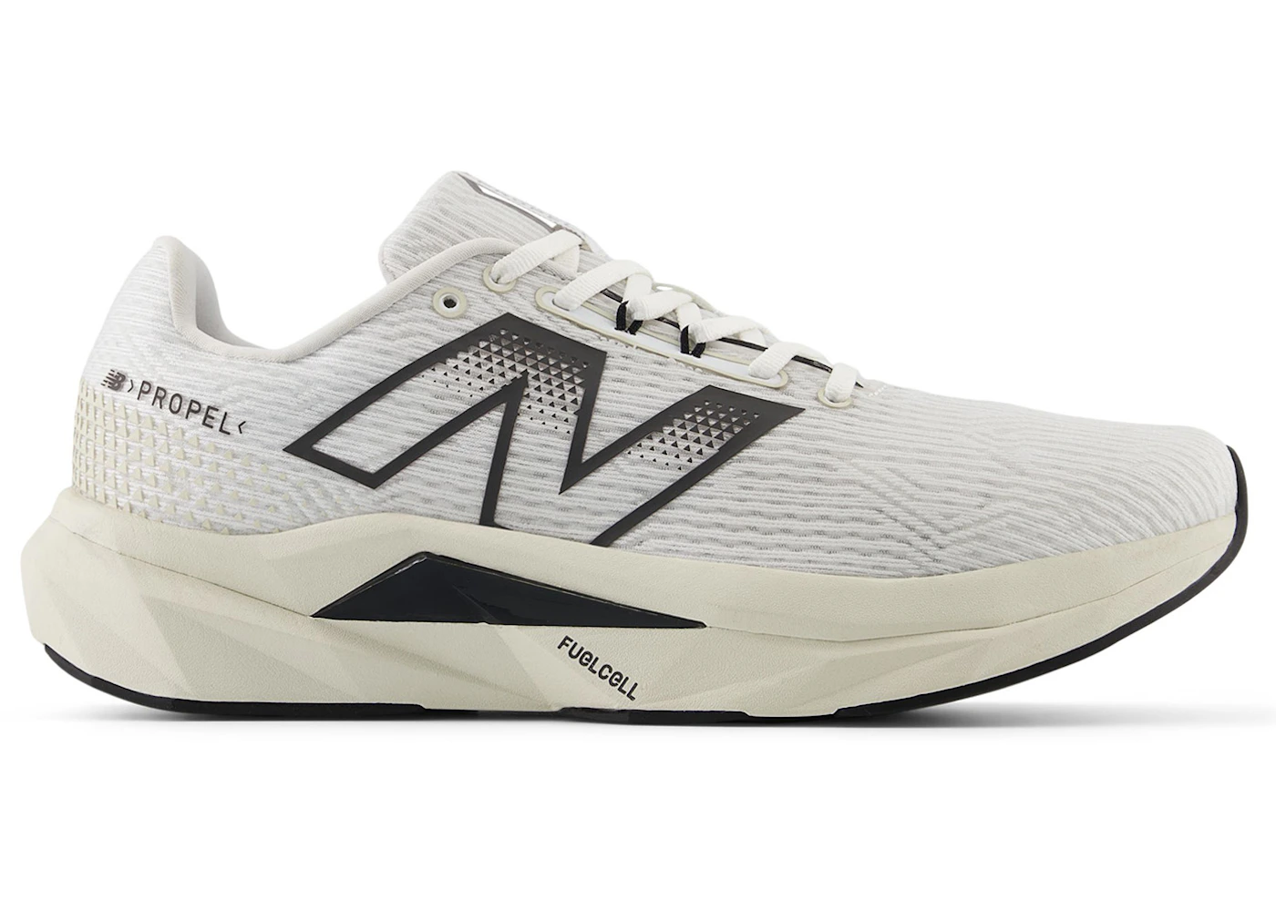 New Balance FuelCell Propel v5 White Black Cement Linen