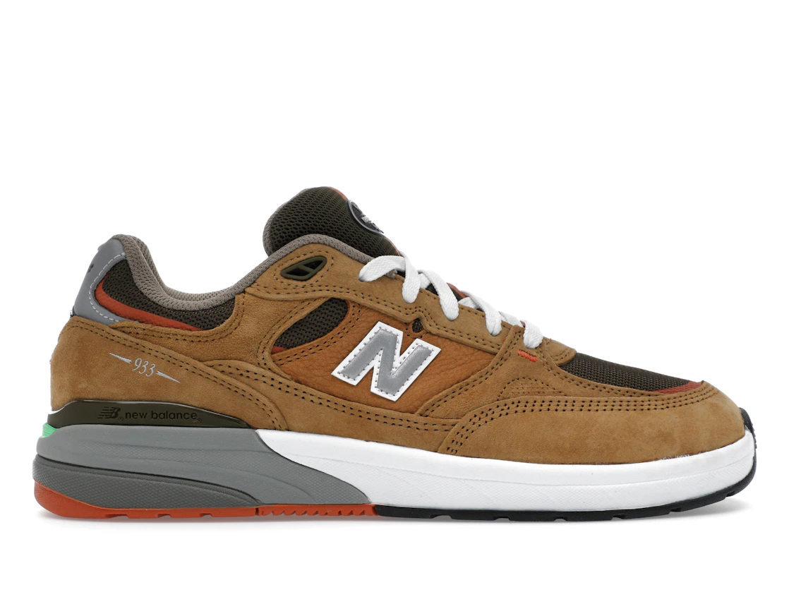 Vue 1 de New Balance Numeric 933 Andrew Reynolds Wheat