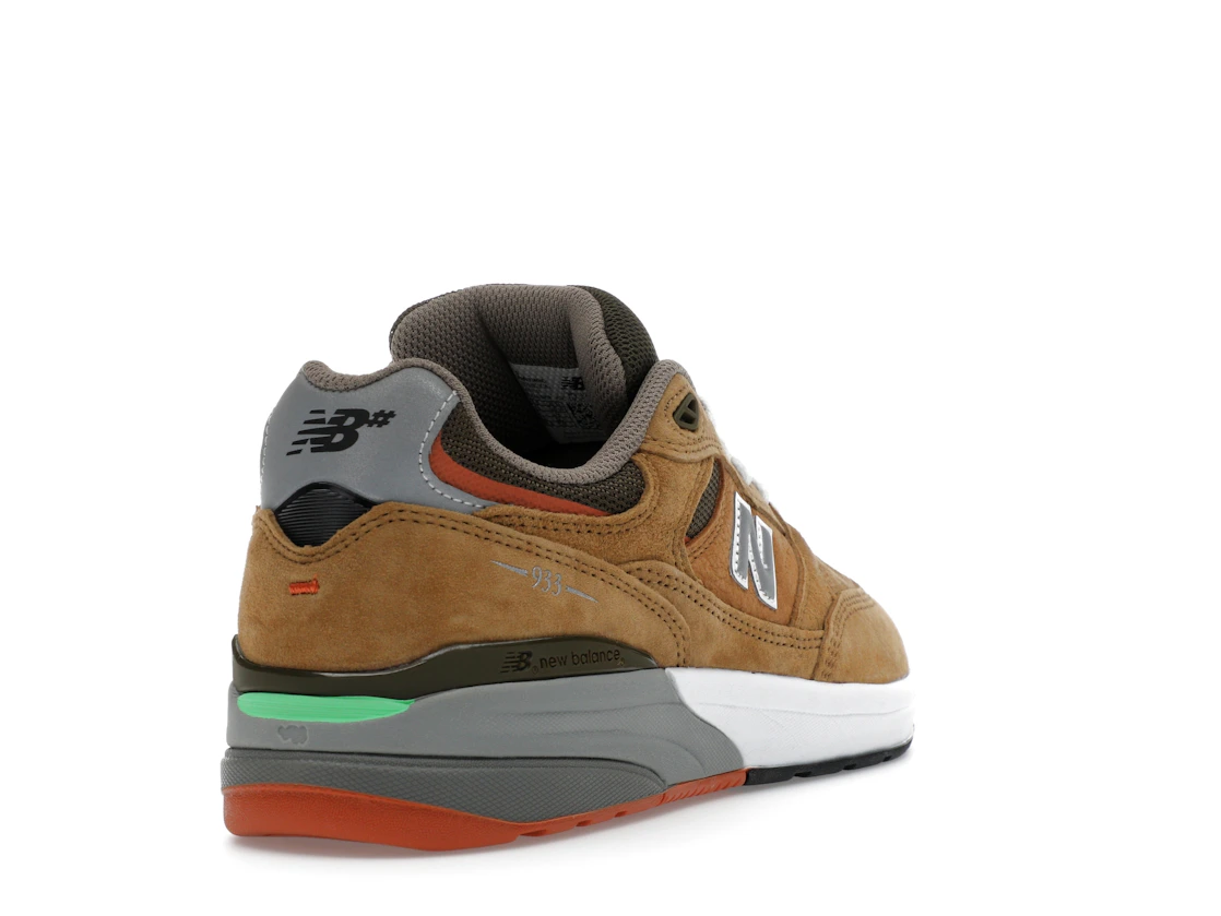 Vue 31 de New Balance Numeric 933 Andrew Reynolds Wheat