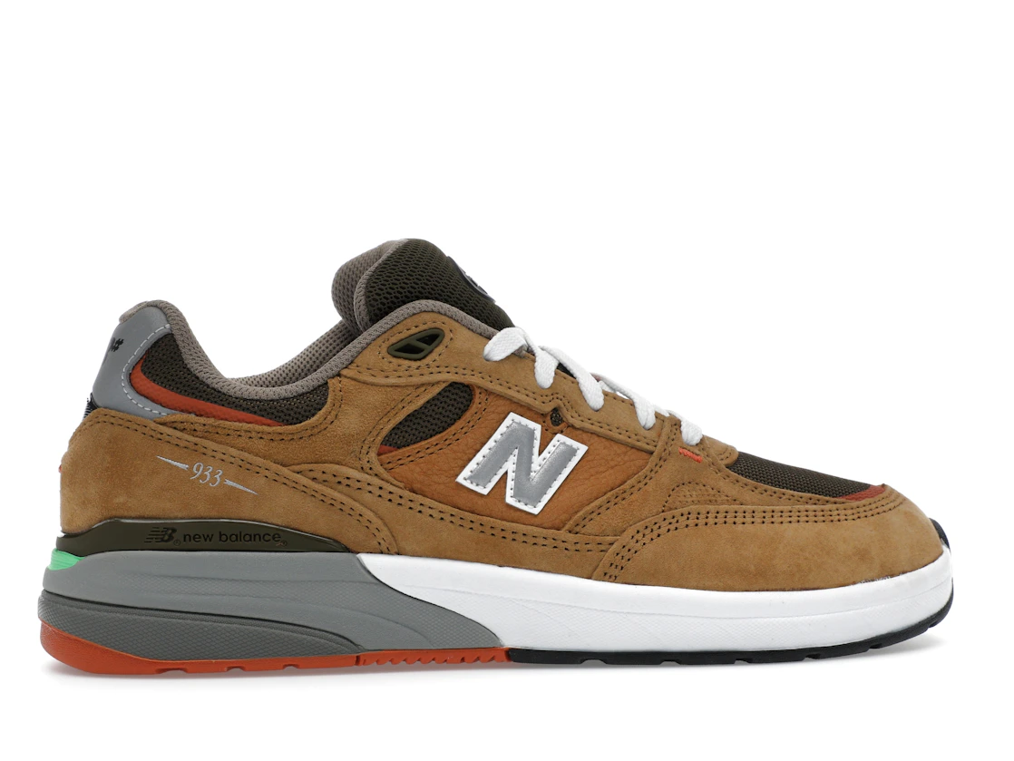 Vue 36 de New Balance Numeric 933 Andrew Reynolds Wheat