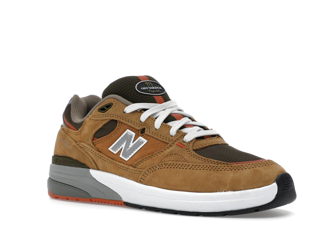 Vue 5 de New Balance Numeric 933 Andrew Reynolds Wheat