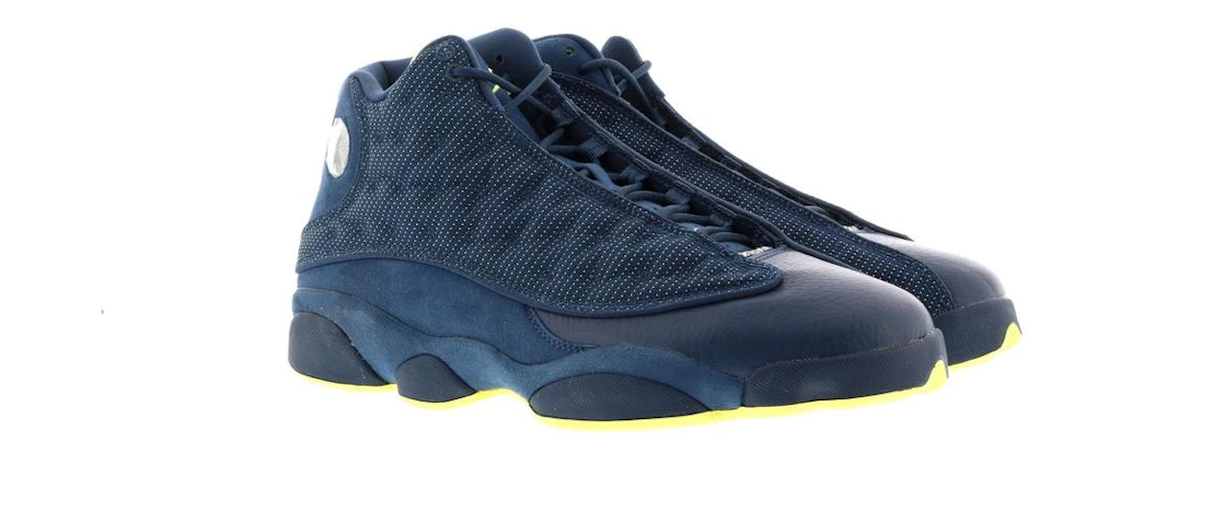 Vue 2 de Jordan 13 Retro Squadron Blue (NE-YO Charity Auction)