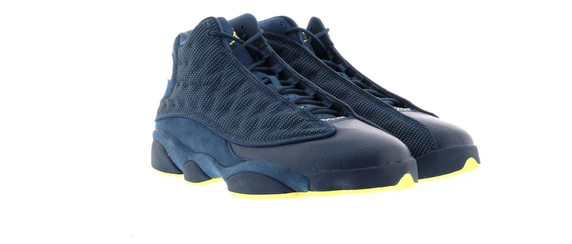 Vue 3 de Jordan 13 Retro Squadron Blue (NE-YO Charity Auction)