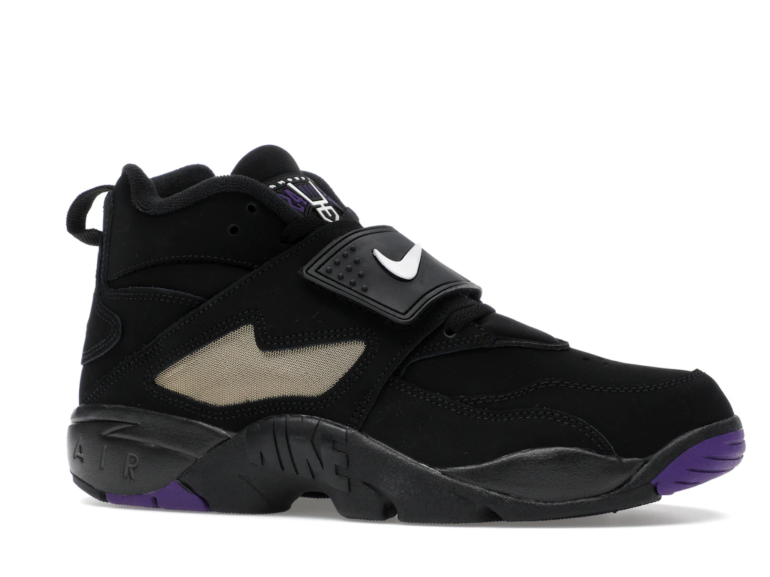 Vue 3 de Nike Air Diamond Turf Ravens (2025)