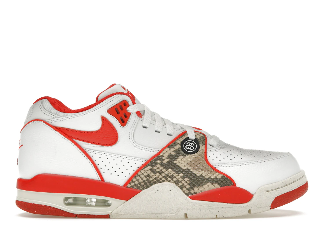 Vue 1 de Nike Air Flight '89 Low SP Stussy Habanero Red