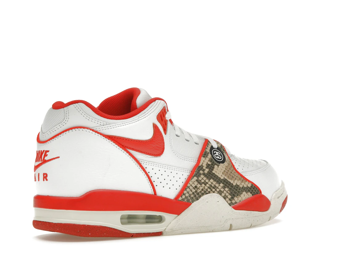 Vue 33 de Nike Air Flight '89 Low SP Stussy Habanero Red