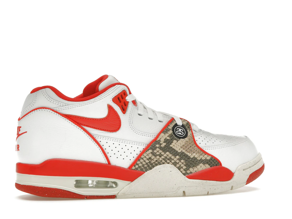 Vue 35 de Nike Air Flight '89 Low SP Stussy Habanero Red